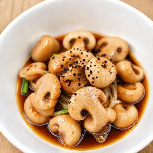 Nấm Rơm Kho Tiêu Nhanh Gọn