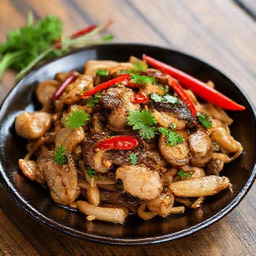 Nấm Mối Xào Tỏi Kiểu Miền Trung