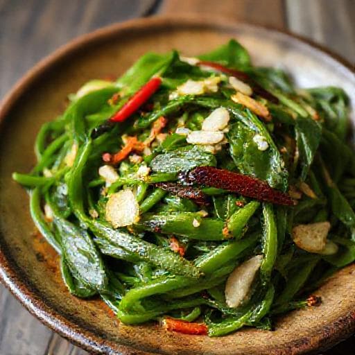 Rau Muống Xào Tỏi Kiểu Miền Trung