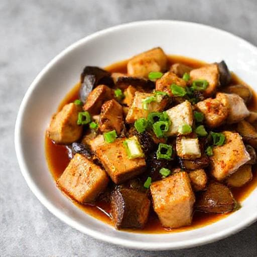 Cà Tím Om Đậu Phụ Nhanh Gọn