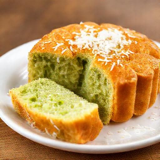 Bánh Bò Nướng Lá Dứa & Dừa Sợi