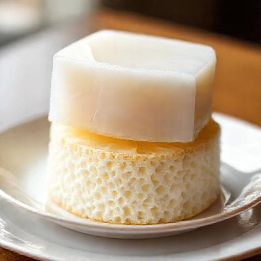 Bánh bò hấp cốt dừa hai tầng