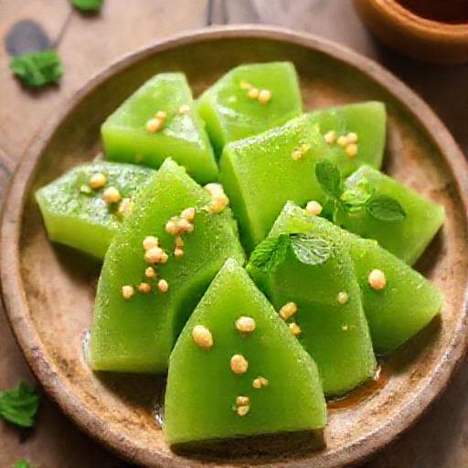 Bánh đúc lạc lá dứa