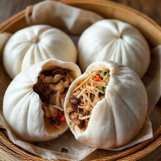 Bánh Bao Chay Truyền Thống