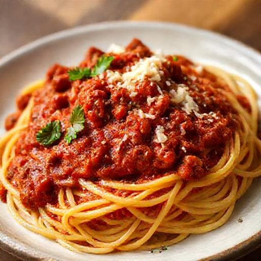 Spaghetti Sốt Bò Băm Kiểu Nhanh (Quick Meat Sauce)