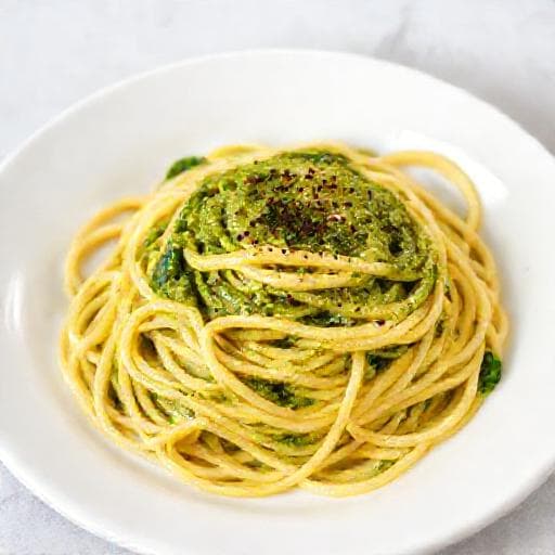 Mì Ý Sốt Pesto Nhanh Gọn