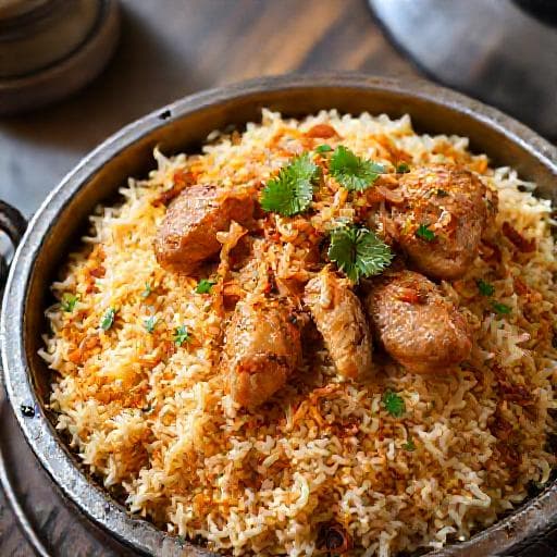 Cơm Biryani Gà Kiểu Hyderabadi
