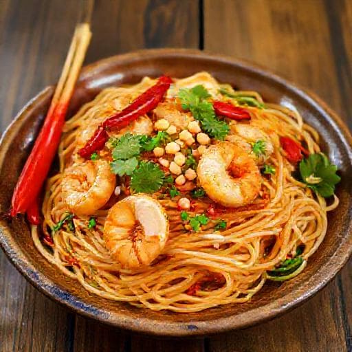 Pad Thái Tôm Chua Cay Kiểu Thái