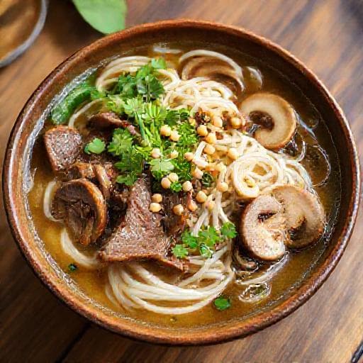 Mì Quảng Bò Nấm