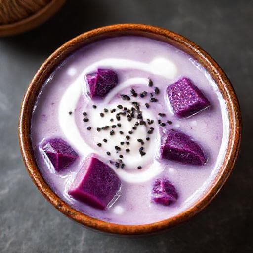 Chè Khoai Lang Tím Nước Cốt Dừa