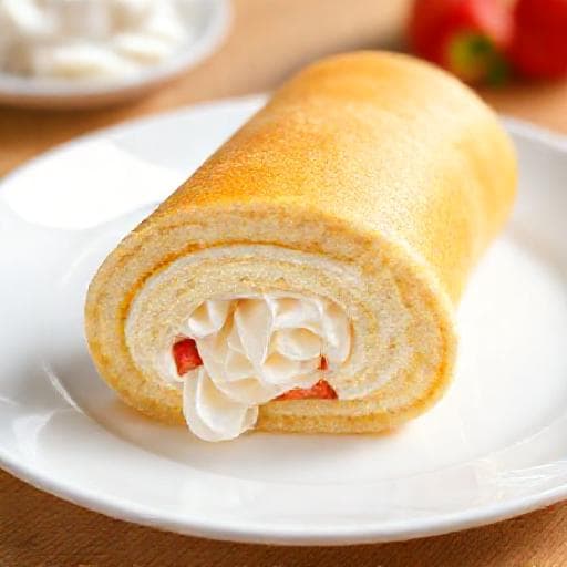 Bánh Bông Lan Cuộn Kem Tươi