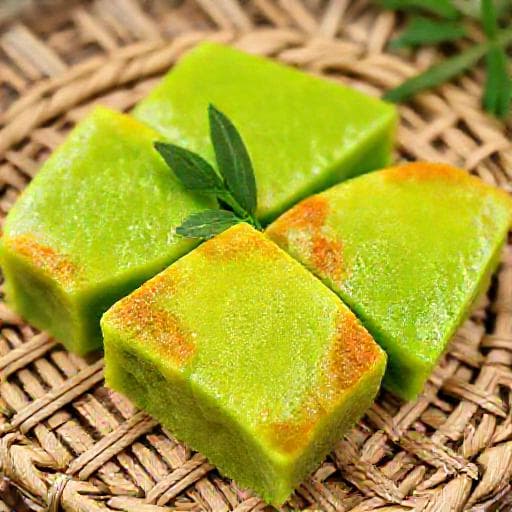 Bánh Khoai Mì Nướng Lá Dứa