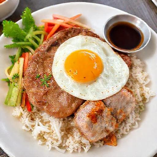 Cơm Tấm Sườn Trứng Chả Cua