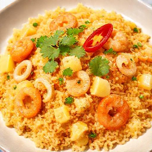 Cơm chiên dứa hải sản đơn giản