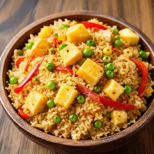 Cơm chiên dứa chay kiểu nhiệt đới