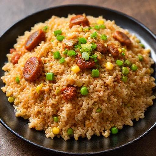 Cơm Chiên Xúc Xích Kiểu Singapore