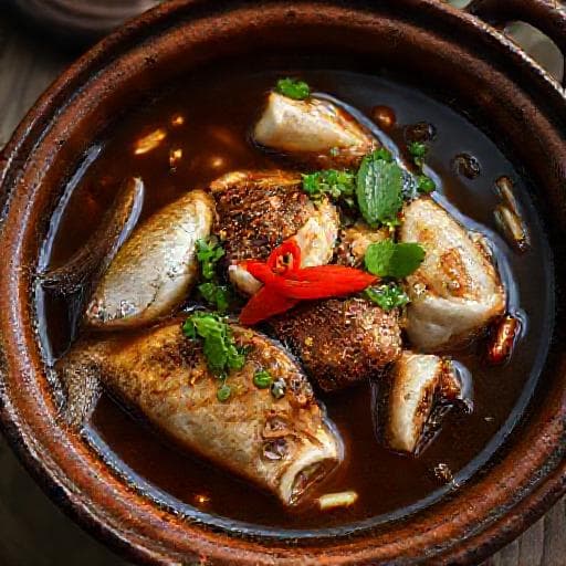 Cá Kho Tộ Riềng Sả
