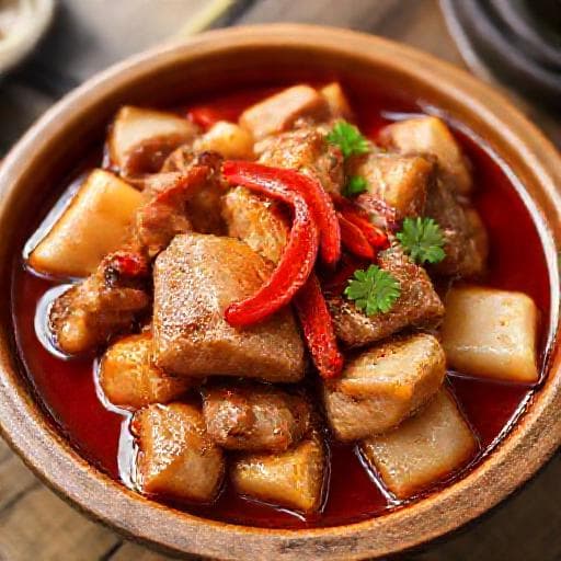 Thịt Heo Kho Củ Cải Kiểu Miền Trung