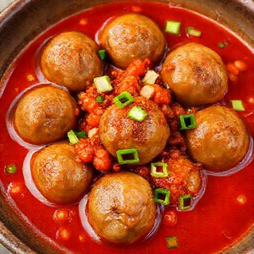 Thịt viên sốt cà chua truyền thống