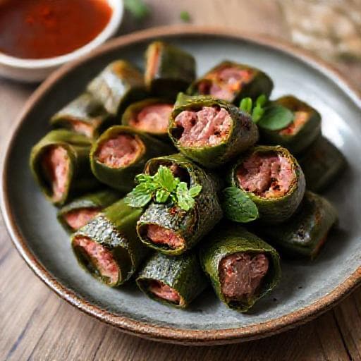 Chả Bò Nướng Lá Lốt