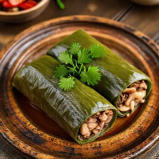 Chả đùm (Chả giò gói lá chuối)