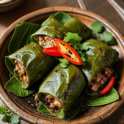 Chả Rươi Lá Lốt