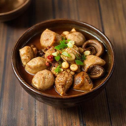 Gà Nấu Đậu Kiểu Hoa