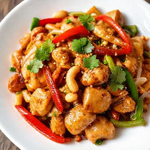 Gà Xào Hạt Điều Truyền Thống