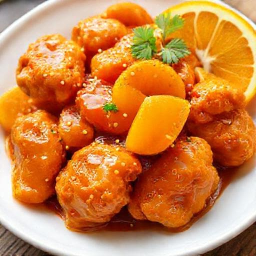 Gà Sốt Cam Truyền Thống