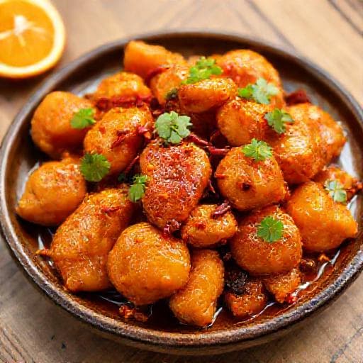 Gà Sốt Cam Tứ Xuyên