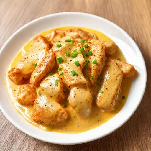 Gà Sốt Phô Mai Nhanh Gọn